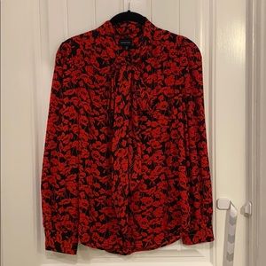 Who What Wear pussy bow blouse